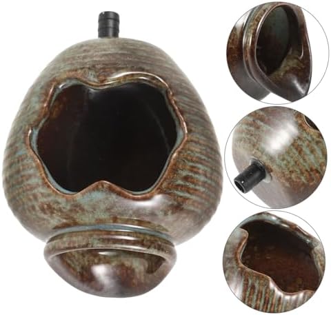 Ceramic Jar Solar Fountain Garden Decor