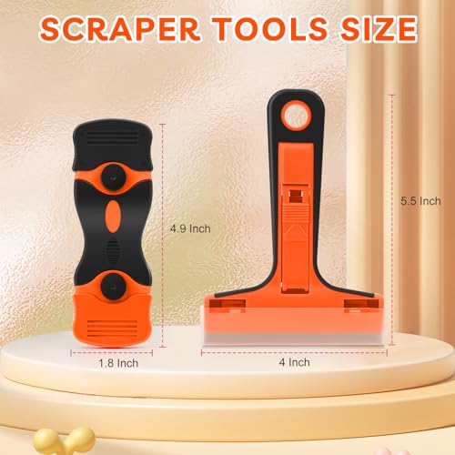 THINKWORK Razor Scraper Set 2 Pack with 40 Blades
