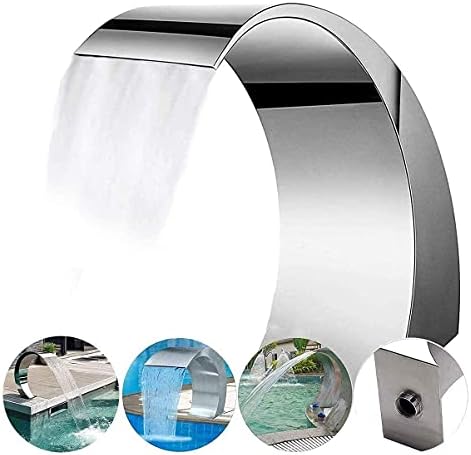 Stainless Steel Waterfall Fountain for Pool and Garden Decor