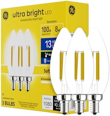 GE Ultra Bright LED Bulbs 100W Soft White 3 Pack