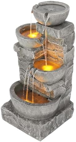 Teamson Home 3325 in LED Outdoor Water Fountain