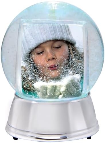 Neil Enterprises Inc Large LED Photo Snow Globe with Silver Base