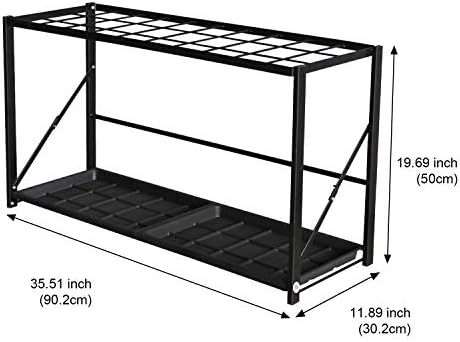 Industrial Folding Umbrella Stand with Drip Tray