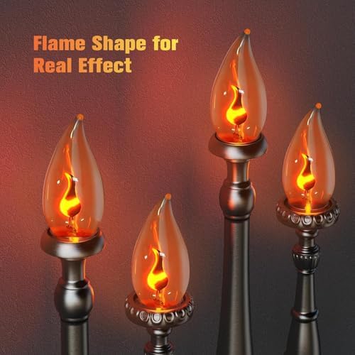Hompavo Flame Light Bulbs 6 Pack E26 Decorative