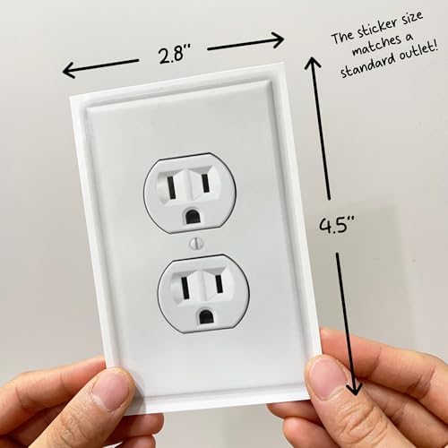 GRITKULTURE Electrical Outlet Decal Stickers 10 Pack