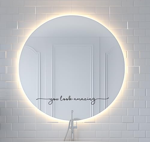 You Look Amazing Mirror Decal - 18x25 Inch Vinyl Wall Sticker
