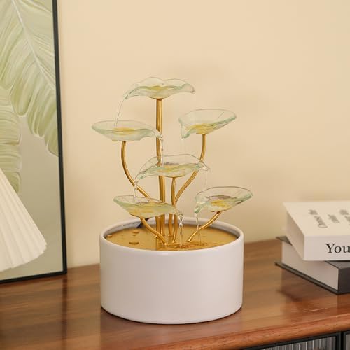 Tabletop Fountain Water Feature for Indoor and Outdoor Use