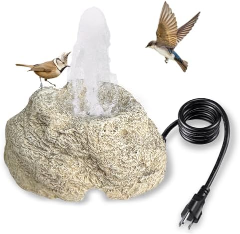 SAC SMARTEN ARTS Bird Bath Fountain with 75W Pump