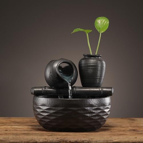 Ceramic Tabletop Fountain for Indoor Home Office