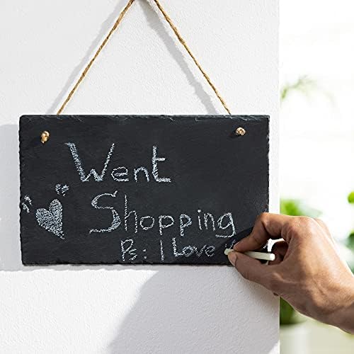 Navaris Hanging Slate Chalkboard Signs Set of 4