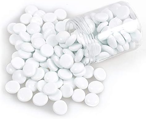 White Fire Glass Beads for Garden Decor and Aquarium