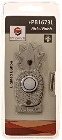 Safeguard Supply Brass Doorbell Wired Button with Lighted Design