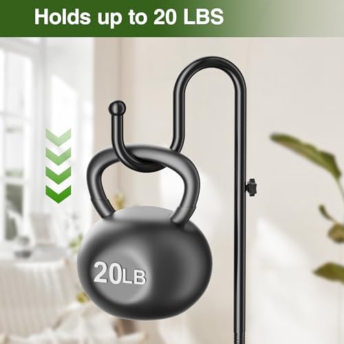74 Inch Shepherds Hook Stand with Heavy Duty Base
