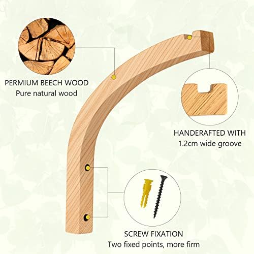 FGSAEOR Wall Plant Hanger Hooks 8 Inch 2 Pack