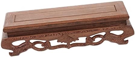 Rectangular Wooden Display Stand for Collectibles and Decor