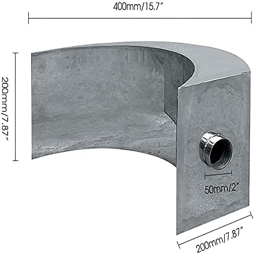 Stainless Steel Rectangular Waterfall Pool Fountain
