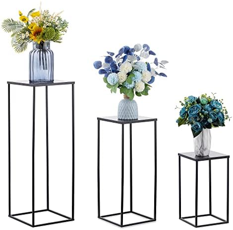 Inweder Black and Gold Plant Stand for Wedding Centerpieces