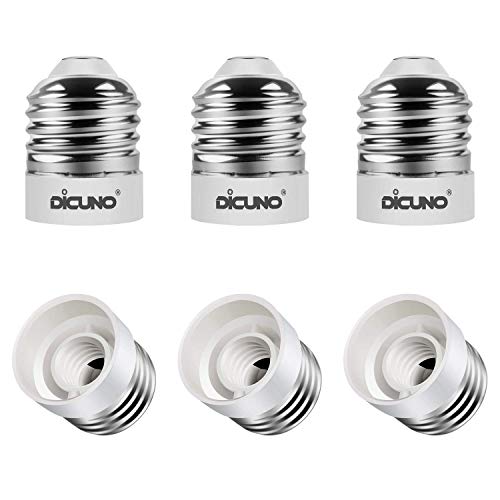 DiCUNO E26 to E12 Socket Adapter 6-Pack