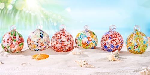 Hand Blown Glass Witch Ball Artistic Garden Gazing Ornament