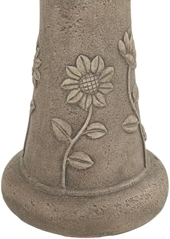John Timberland Missy Sunflower Outdoor Birdbath