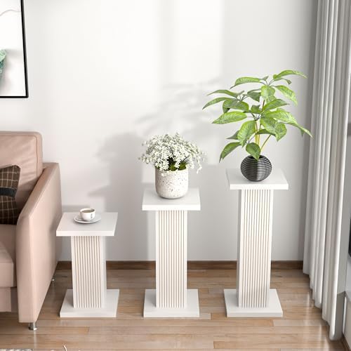 3-Piece Tall Plant Stand for Indoor Outdoor Display