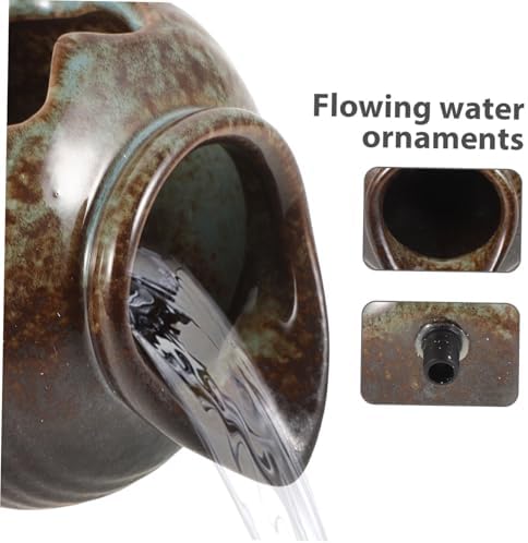 Elegant Ceramic Garden Fountain with Filtration System