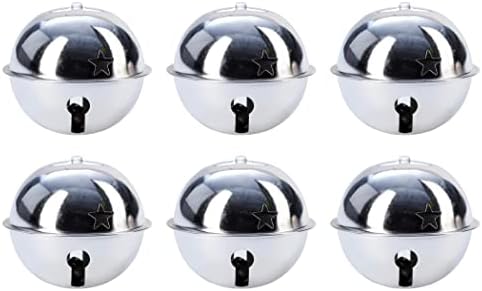 Charmed Large Christmas Star Jingle Sleigh Bell Ornament Pack of 6