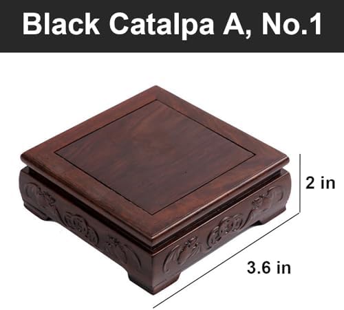 GOLDYWENDY Wooden Square Vase Display Stand