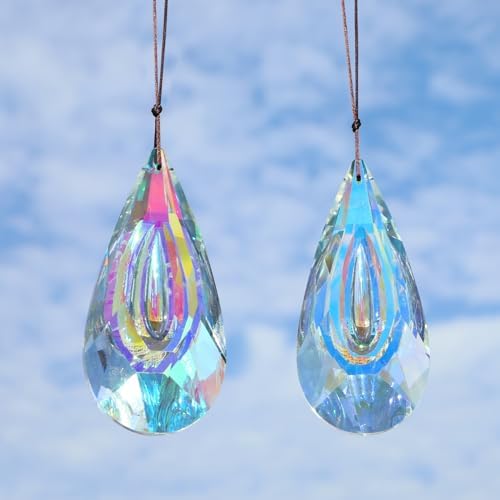 2 Pack 120mm Crystal Suncatcher Rainbow Maker