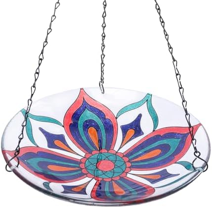 MUMTOP Hanging Bird Bath with Kaleidoscope Design