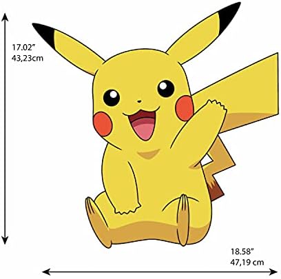 RoomMates RMK4821GM Pikachu Giant Peel and Stick Wall Decals 1