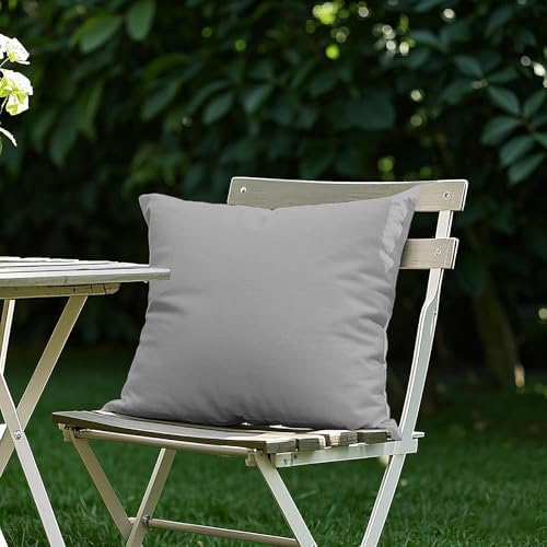 Metliv 20x20 Inch Outdoor Pillow Covers Set of 2 Gray