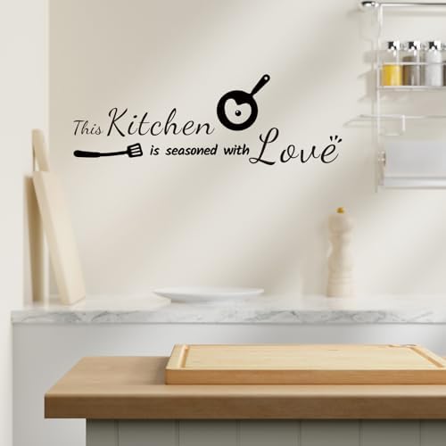 Rotumaty Kitchen Wall Stickers with Love Quotes Decor