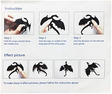 Honbay PVC 3D Dragon Wall Decals