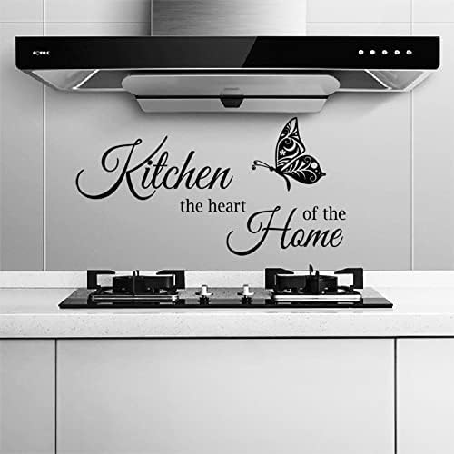 Kitchen Wall Stickers with Heart of the Home Quotes