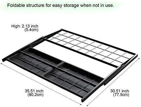 Industrial Folding Umbrella Stand with Drip Tray