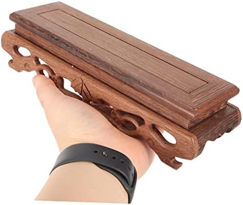 Rectangular Wooden Display Stand for Collectibles and Decor