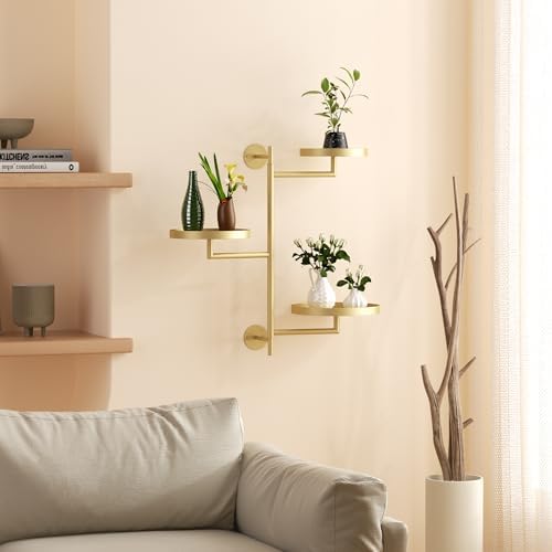 3-Tier Rotating Metal Plant Stand for Indoor Plants