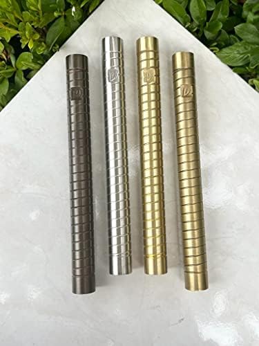 AS Brass Mezuzah Case With Scroll For Door