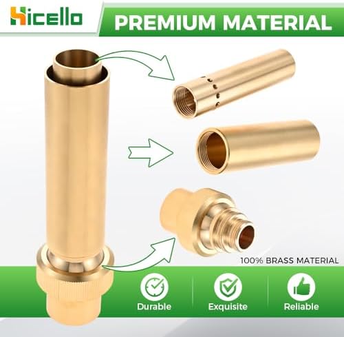 Brass Adjustable Jade Column Nozzle for Fountains