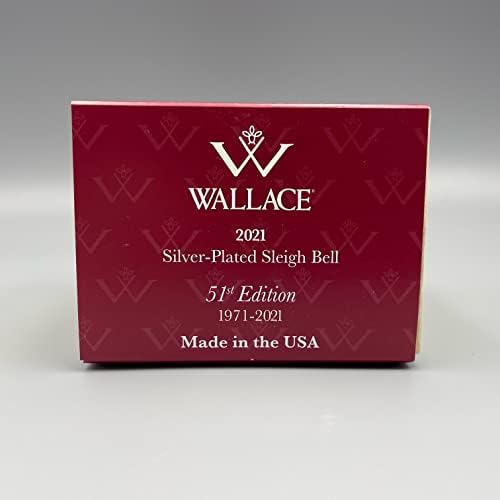 Wallace 51st Edition 2021 Silver Sleigh Bell Ornament
