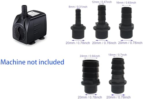 FDXGYH Fountain Pump Nozzle Kit Replacement 5 Sizes