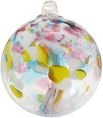 Dale Tiffany Hand Blown Glass Gazing Ball Tree of Life 4 Inch