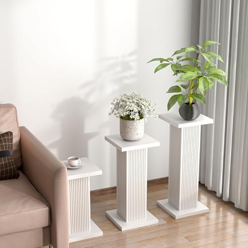 3-Piece Tall Plant Stand for Indoor Outdoor Display