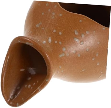 PRETYZOOM Mini Spitter Ceramic Fountain Jar for Fish Tank and Garden