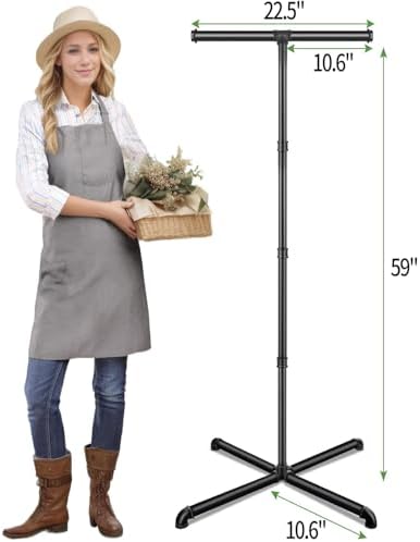 OugeWood Hanging Plant Stand with 4 Hooks Heavy Duty