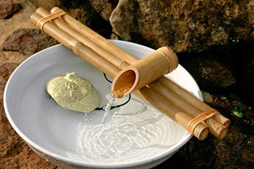 Zen Fountain Kit with Bamboo Spout for Indoor Outdoor Use