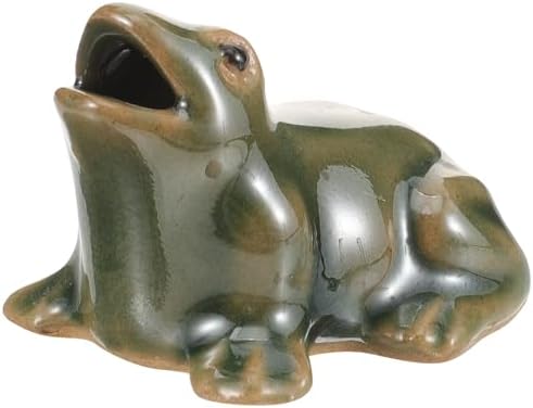 Ceramic Frog Pond Decor with Zen Garden