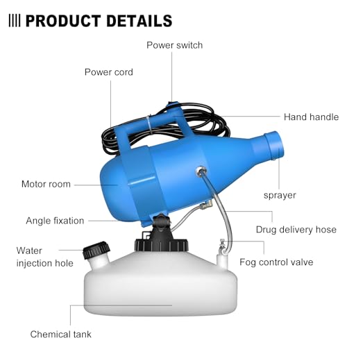 45L Portable Electric ULV Fogger Sprayer for Home and Garden