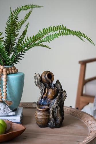 Charming 3-Tier Decorative Water Fountain with Pot Design